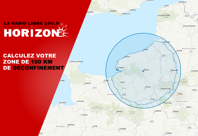 Déconfinement : zone de 100 km
