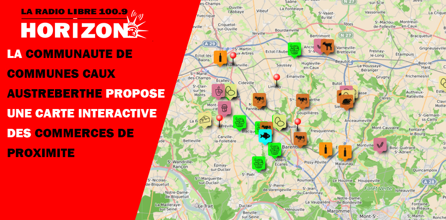 Carte interactive des commerces
