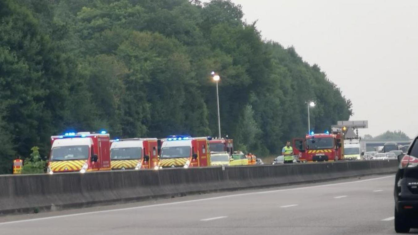 Une voiture tirant une caravane prend feu : l’A28 ferme une voie dans le sens Rouen Abbeville