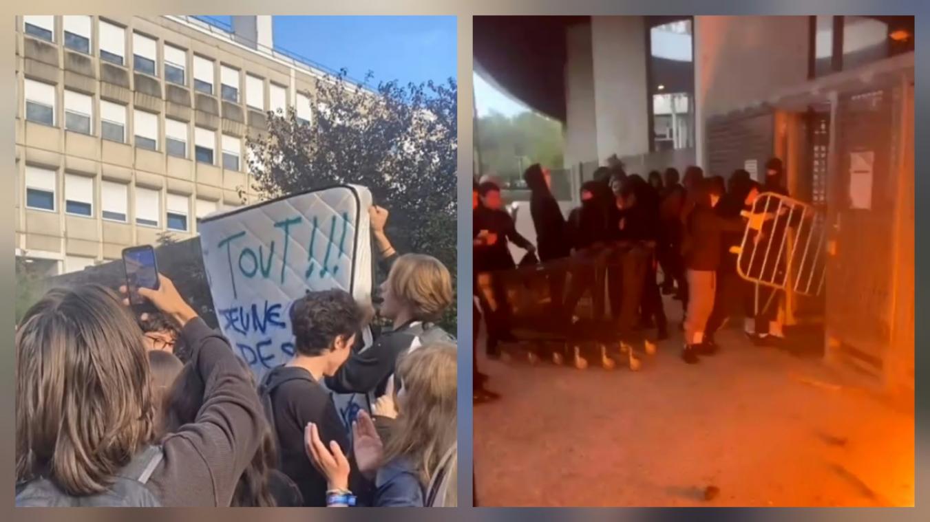 « On verra si ça prend » : dans l’agglo de Rouen, blocages et appels à bloquer les lycées se…